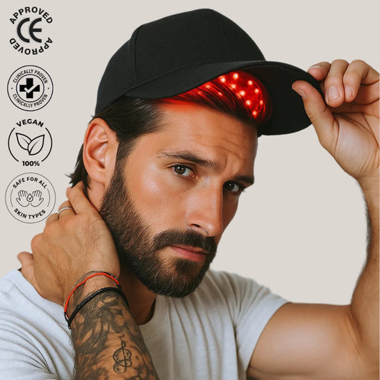 LumiGlow Red Light Hat